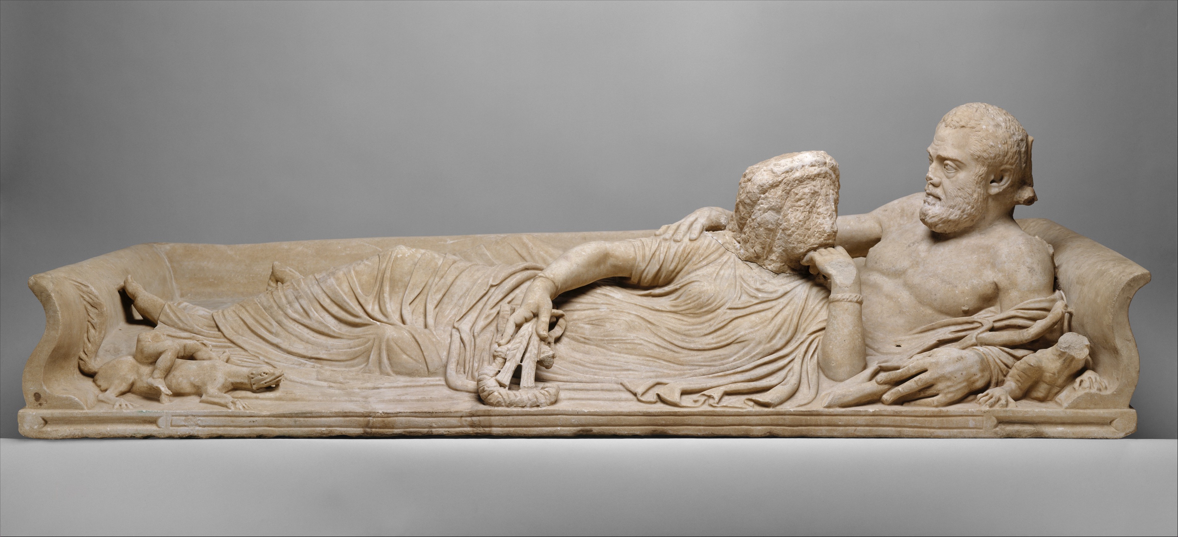 Sarcophagus With Reclining Couple