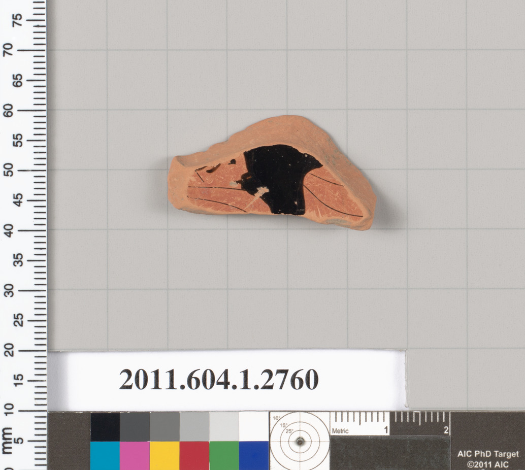 Terracotta fragment of a kylix (drinking cup)