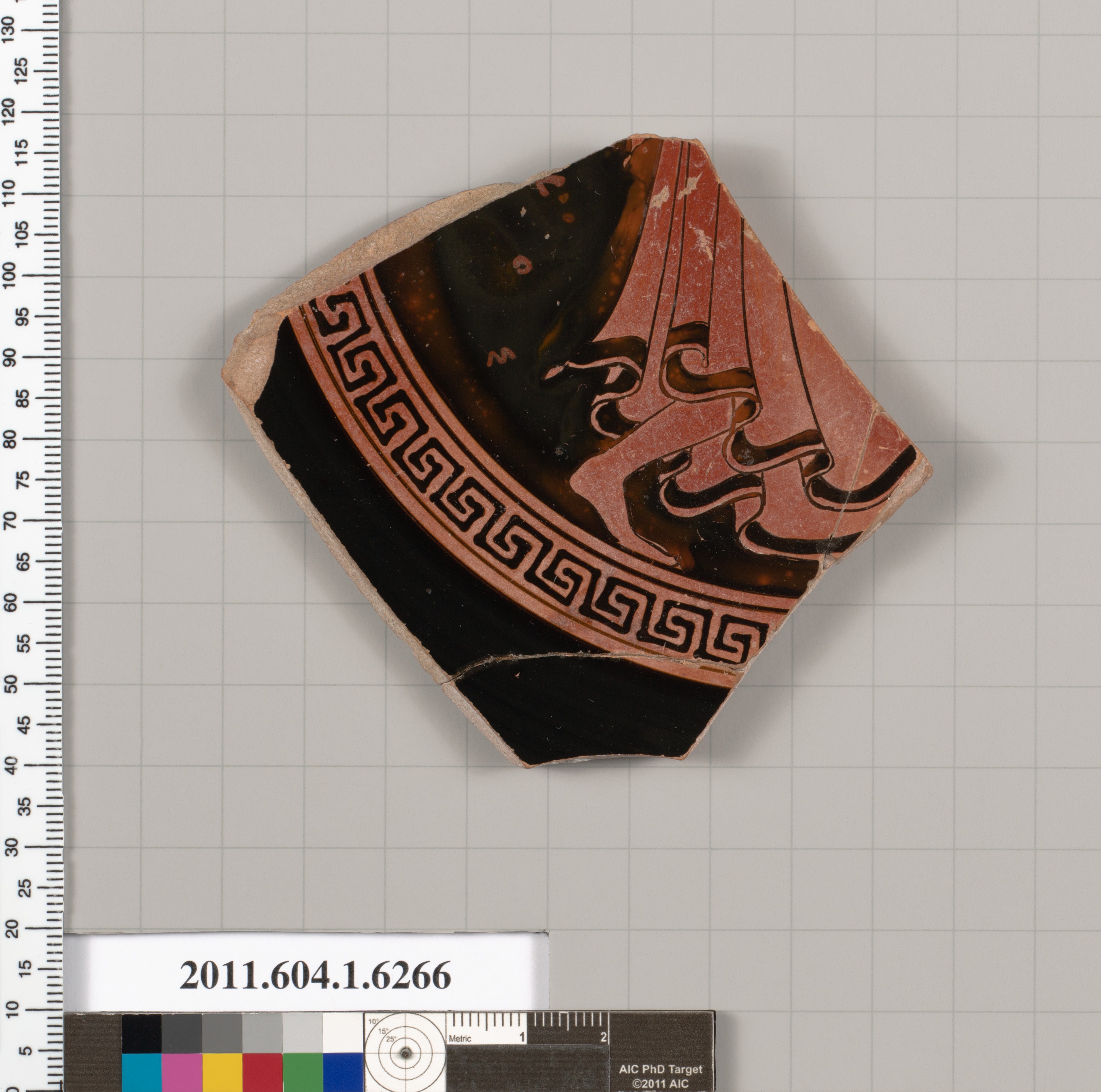 Terracotta fragment of a kylix (drinking cup)