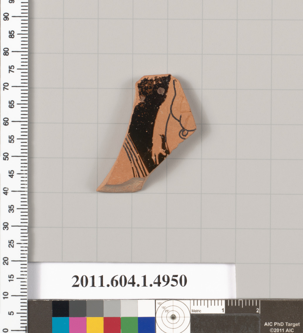 Terracotta fragment of a kylix (drinking cup)