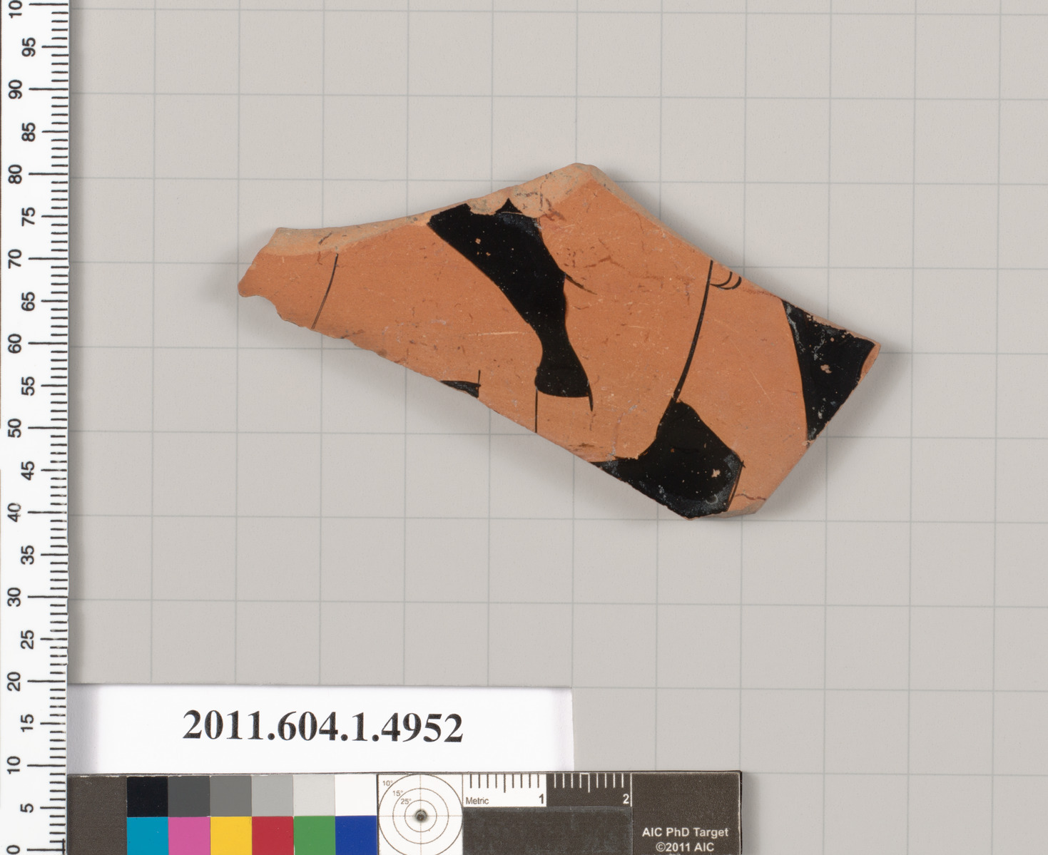 Terracotta fragment of a kylix (drinking cup)