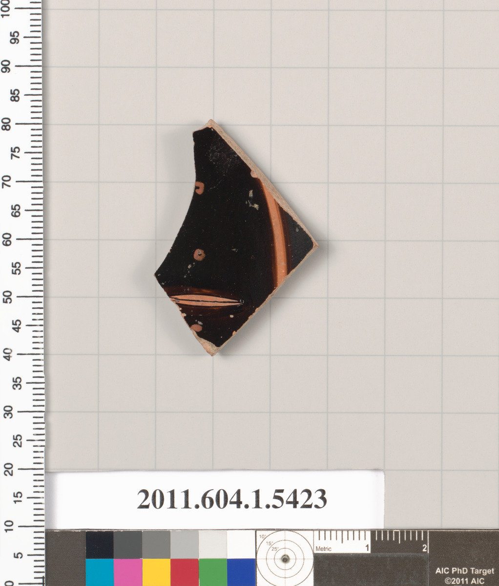 Terracotta fragment of a kylix (drinking cup)