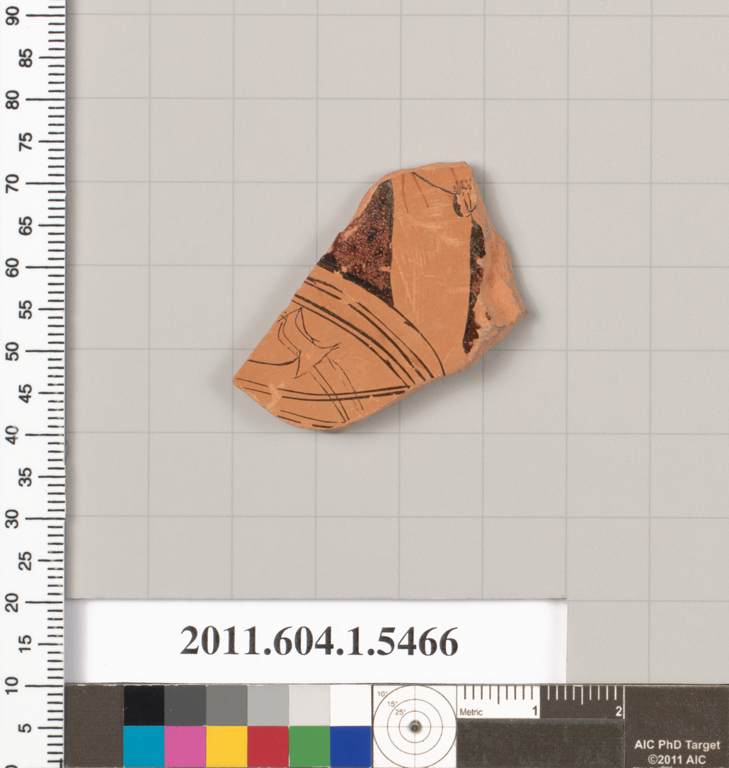 Terracotta fragment of a kylix (drinking cup)