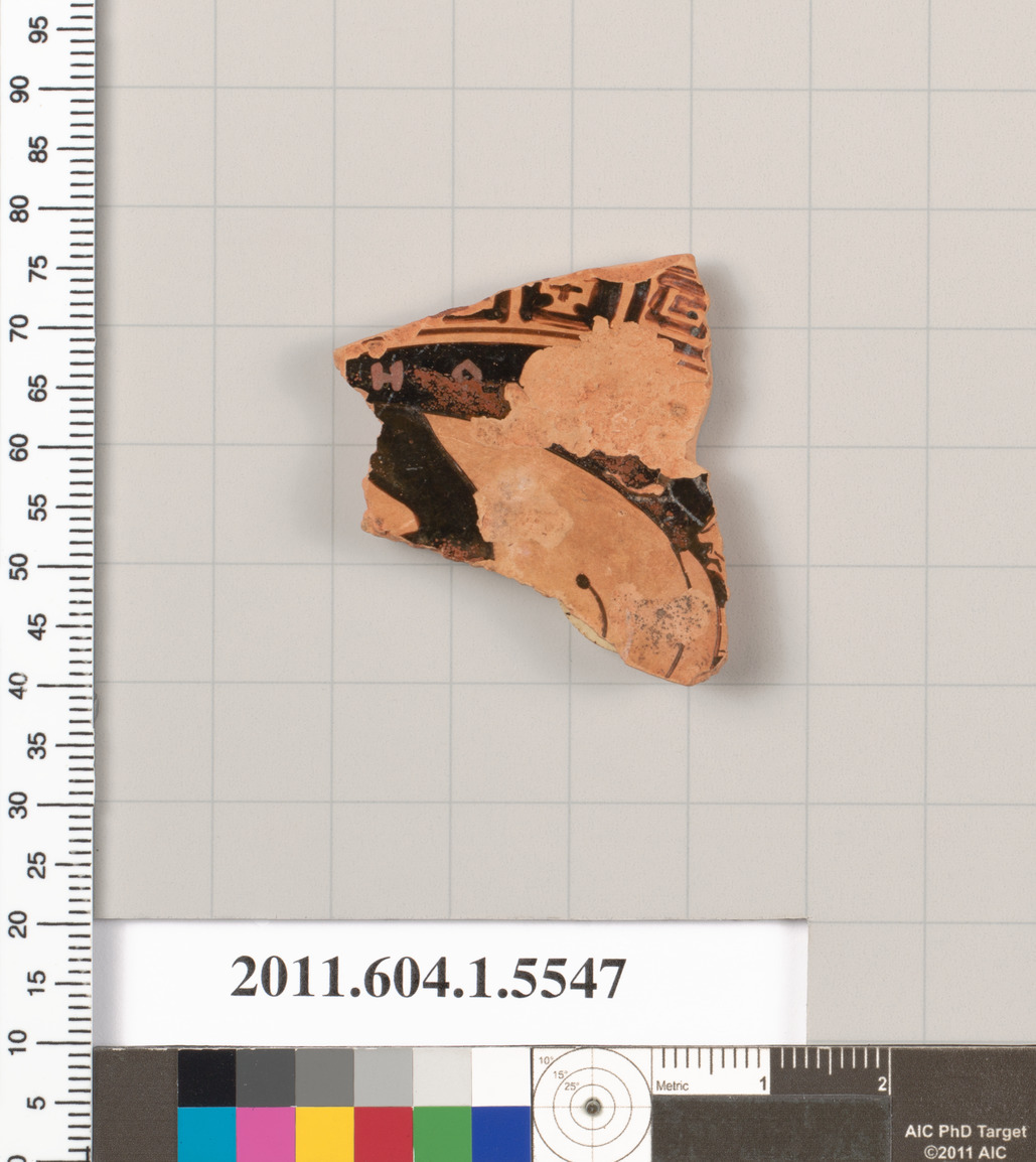 Terracotta fragment of a kylix (drinking cup)