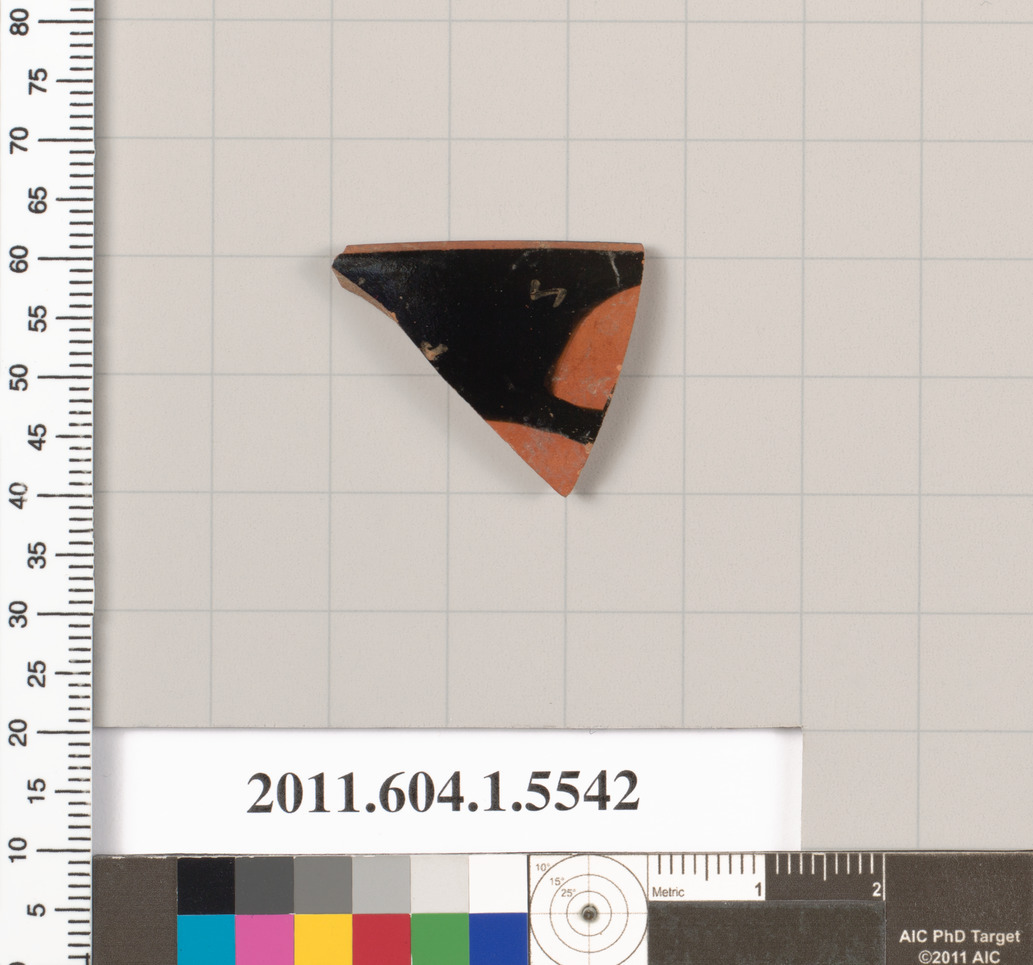 Terracotta fragment of a kylix (drinking cup)