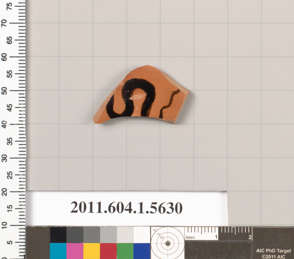 Terracotta fragment of a kylix (drinking cup)