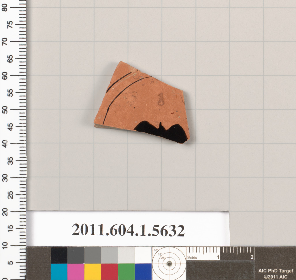 Terracotta fragment of a kylix (drinking cup)