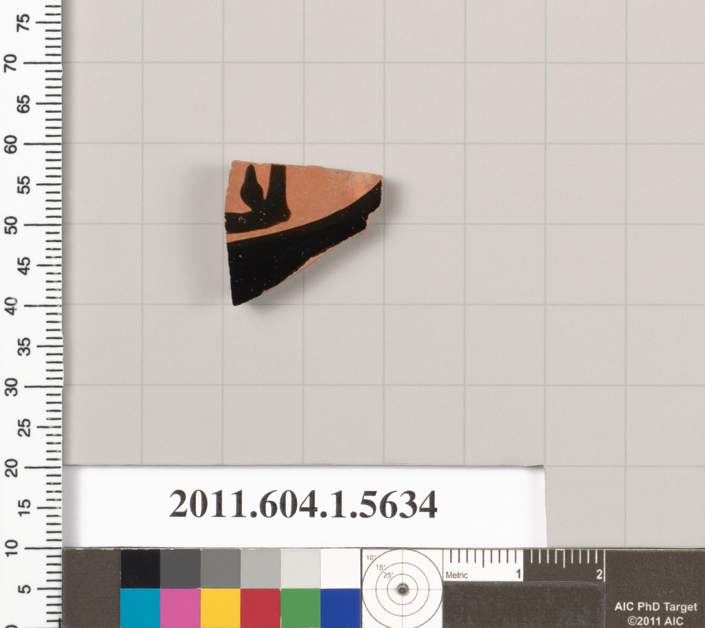 Terracotta fragment of a kylix (drinking cup)