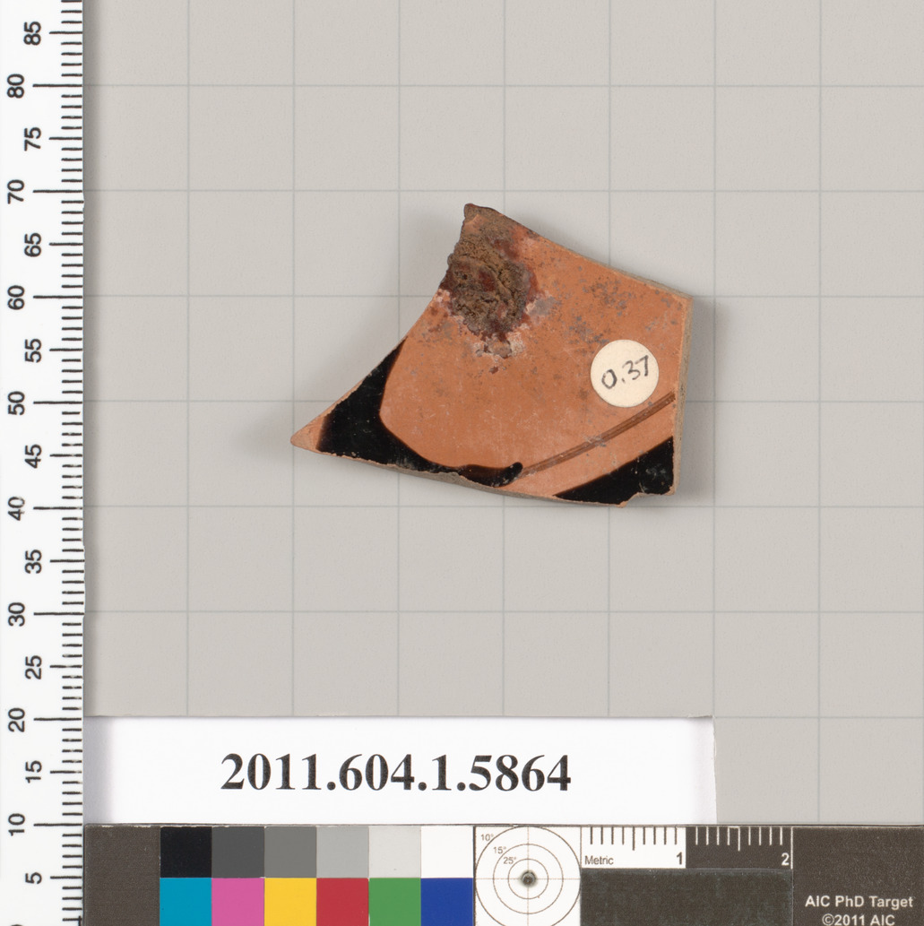 Terracotta fragment of a kylix (drinking cup)