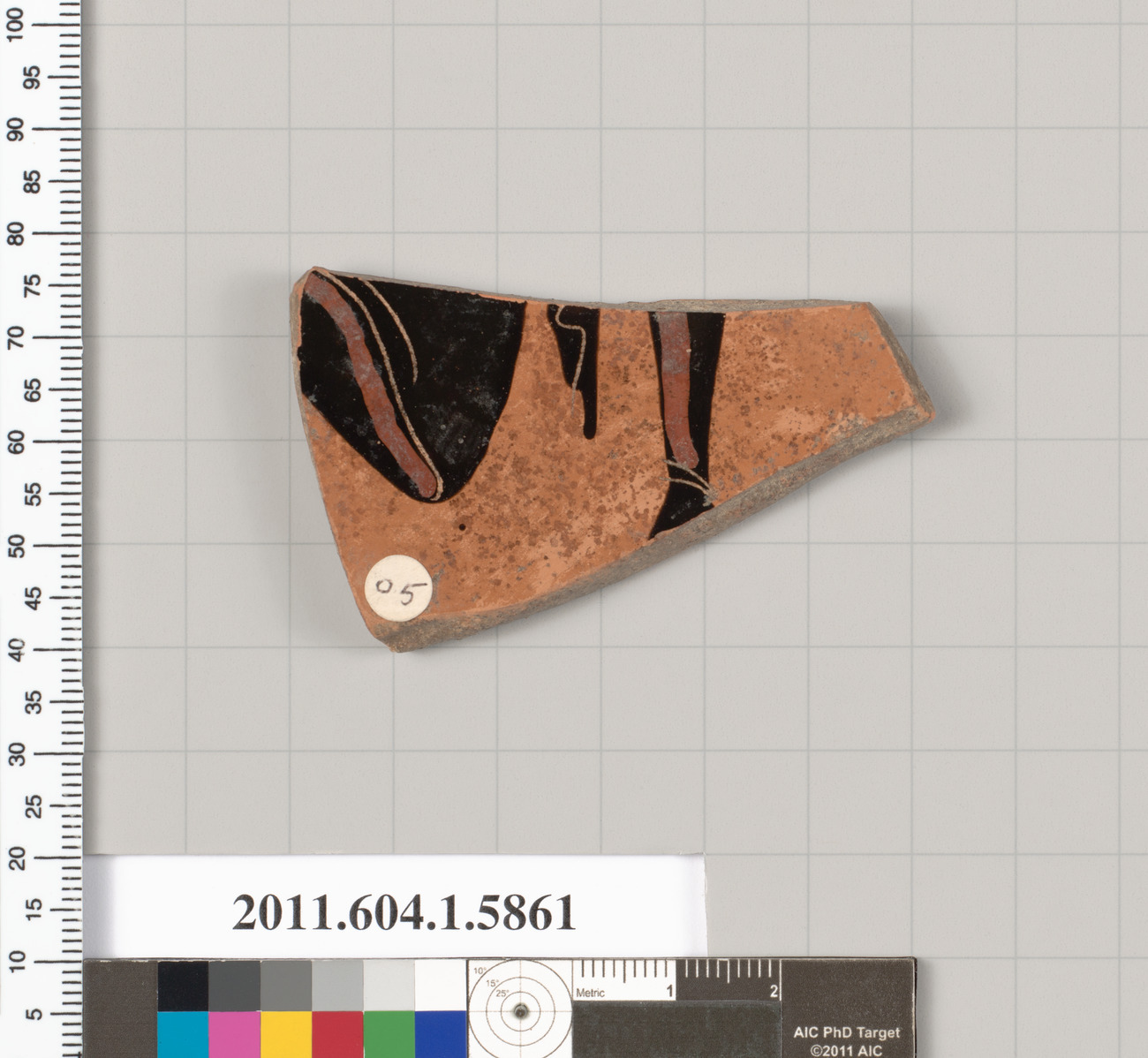 Terracotta fragment of a kylix (drinking cup)