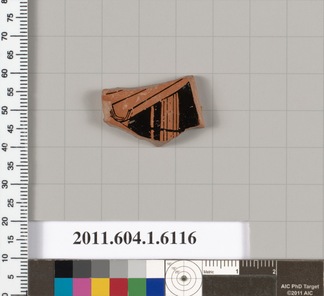 Terracotta fragment of a kylix (drinking cup)