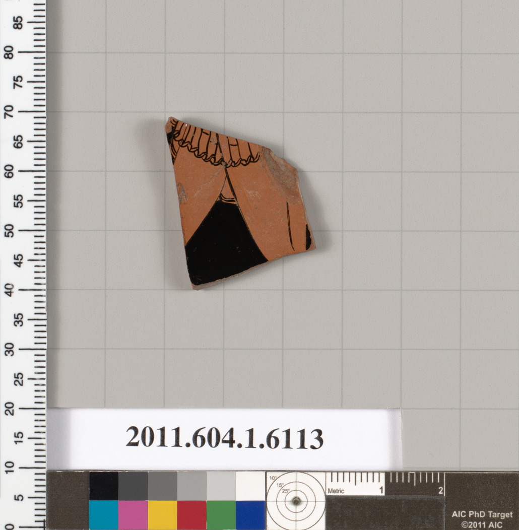 Terracotta fragment of a kylix (drinking cup)