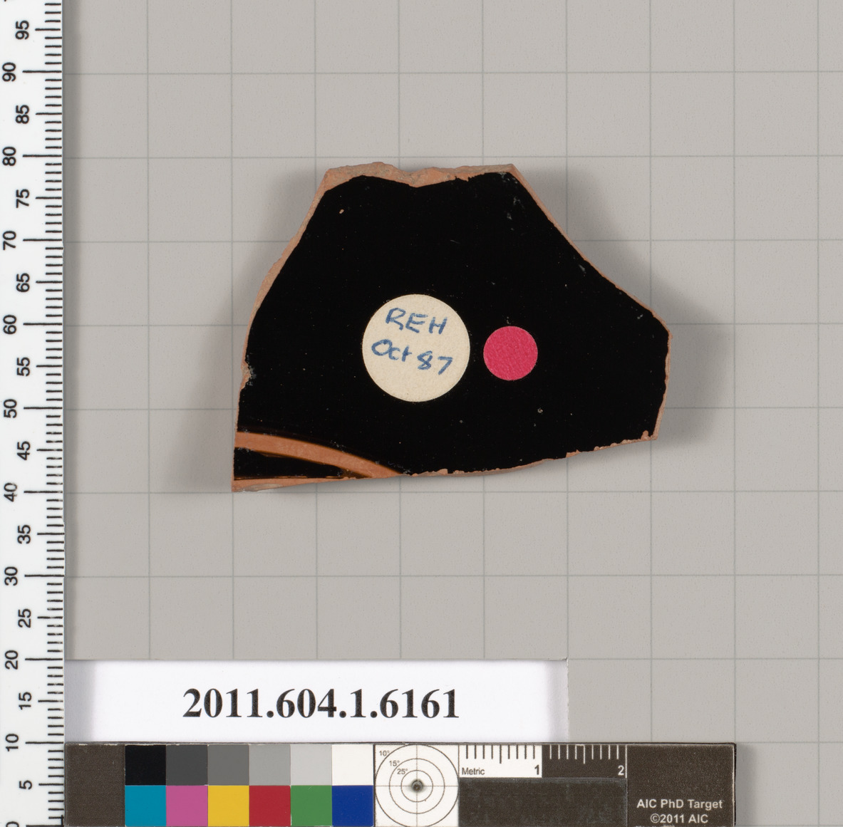 Terracotta fragment of a kylix (drinking cup)