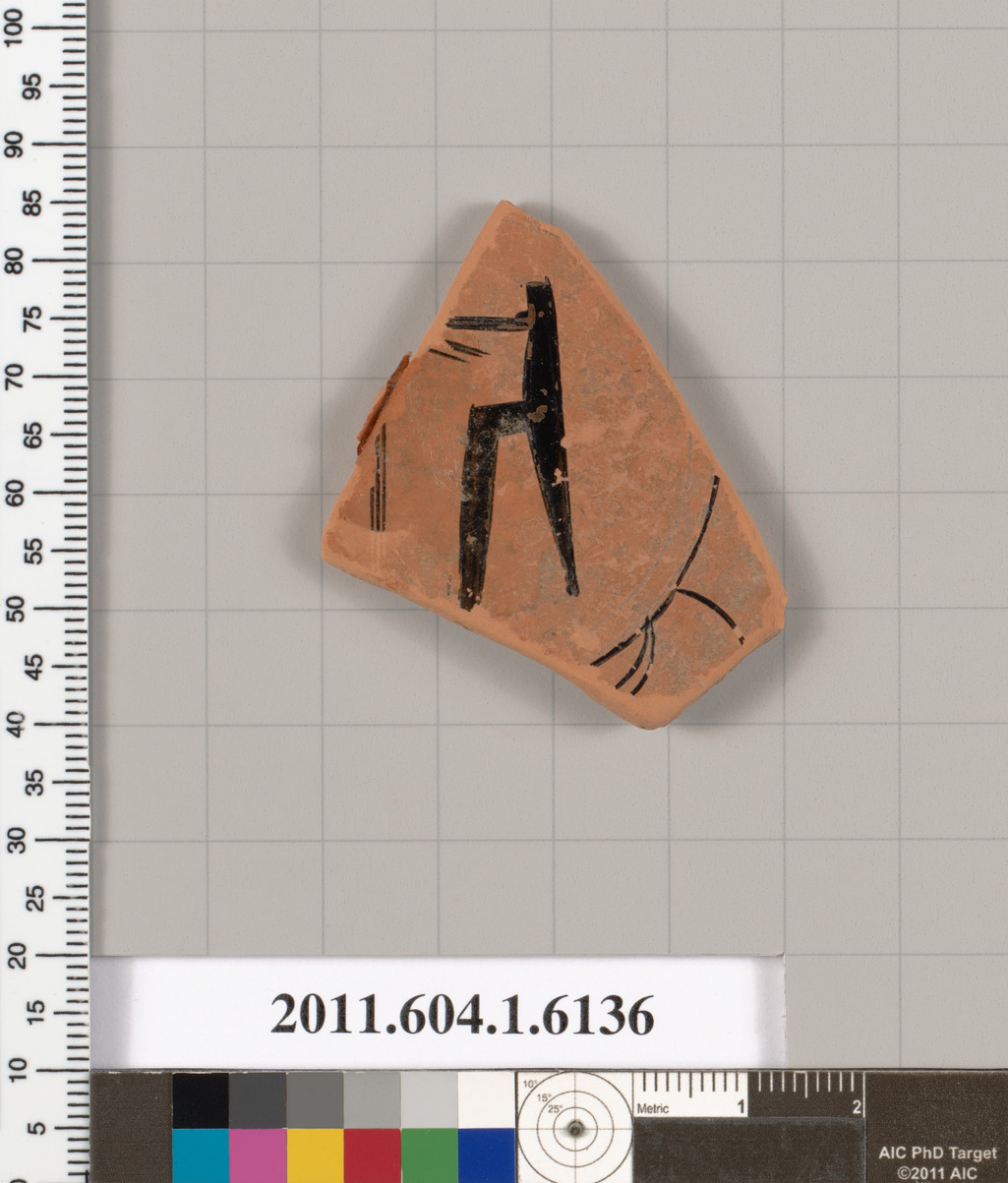 Terracotta fragment of a kylix (drinking cup)