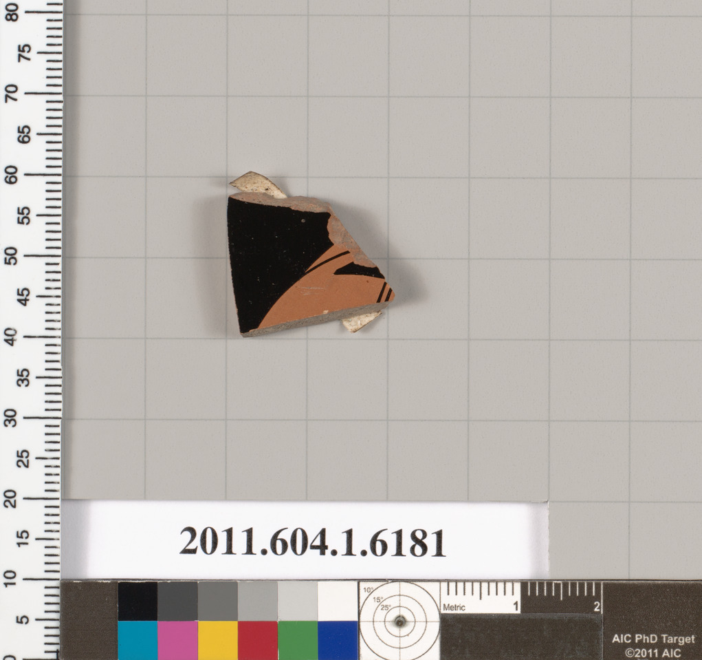 Terracotta fragment of a kylix (drinking cup)