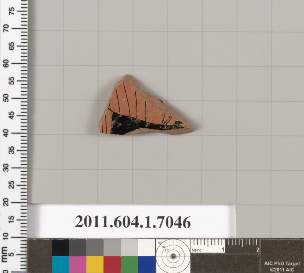 Terracotta fragment of a kylix (drinking cup)