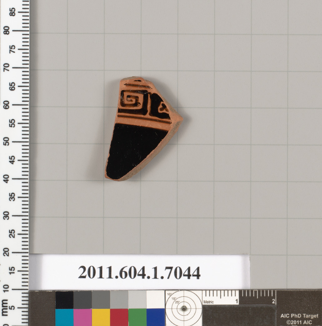 Terracotta fragment of a kylix (drinking cup)