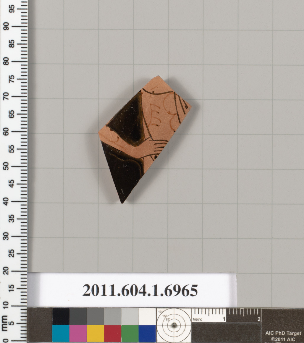 Terracotta fragment of a kylix (drinking cup)