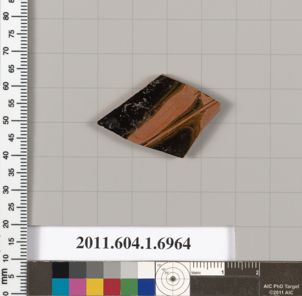 Terracotta fragment of a kylix (drinking cup)