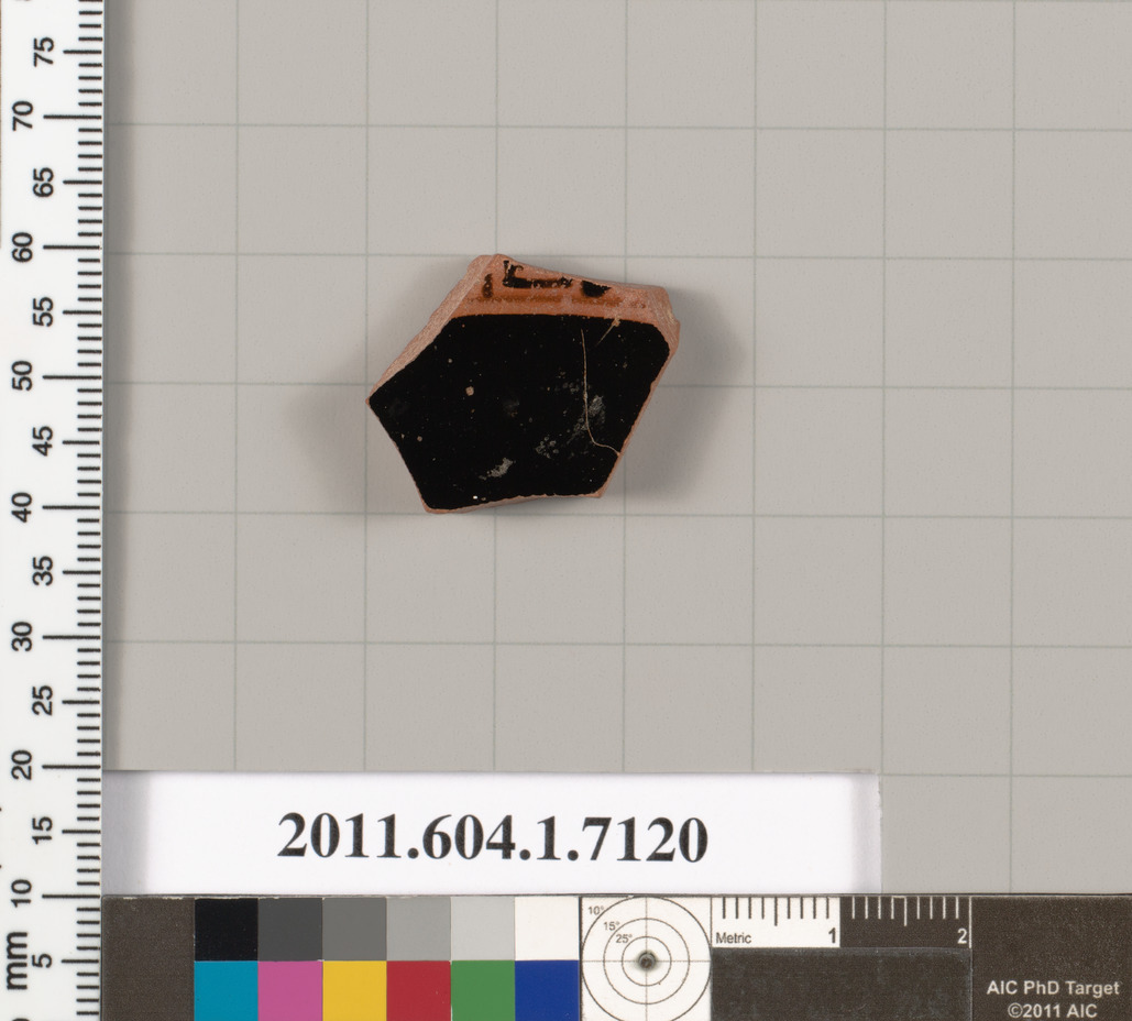 Terracotta fragment of a kylix (drinking cup)