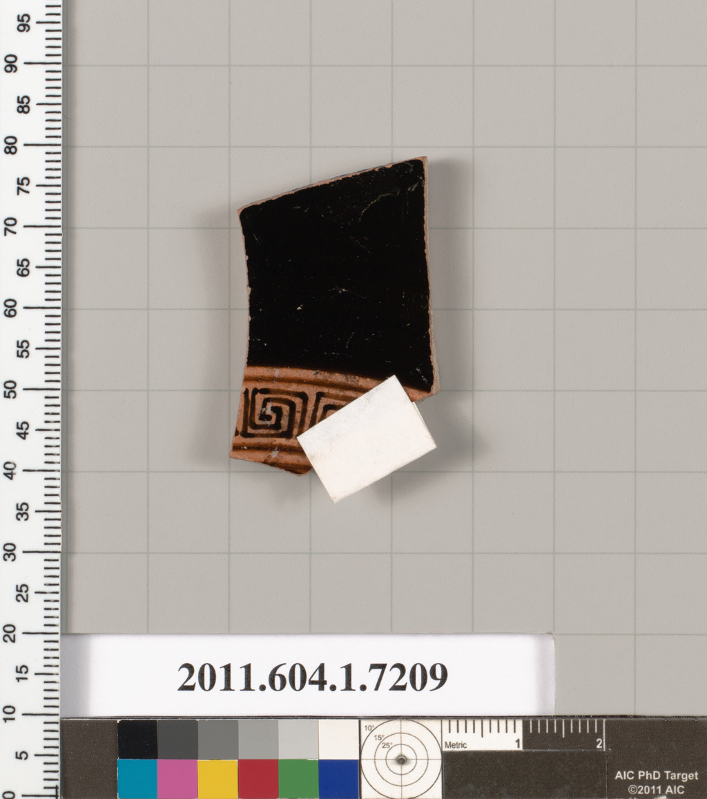 Terracotta fragment of a kylix (drinking cup)