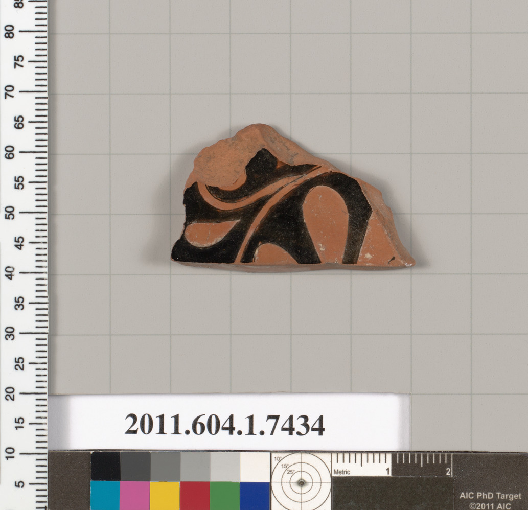 Terracotta fragment of a kylix (drinking cup)