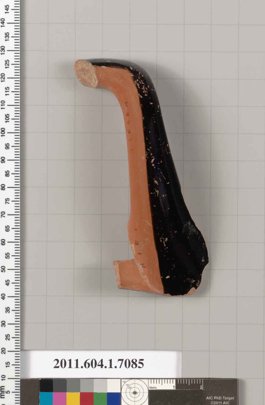 Terracotta fragment of a kylix (drinking cup)