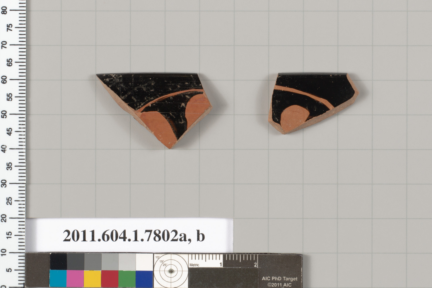 Terracotta rim fragments of kylikes (drinking cups) | Greek, Attic ...