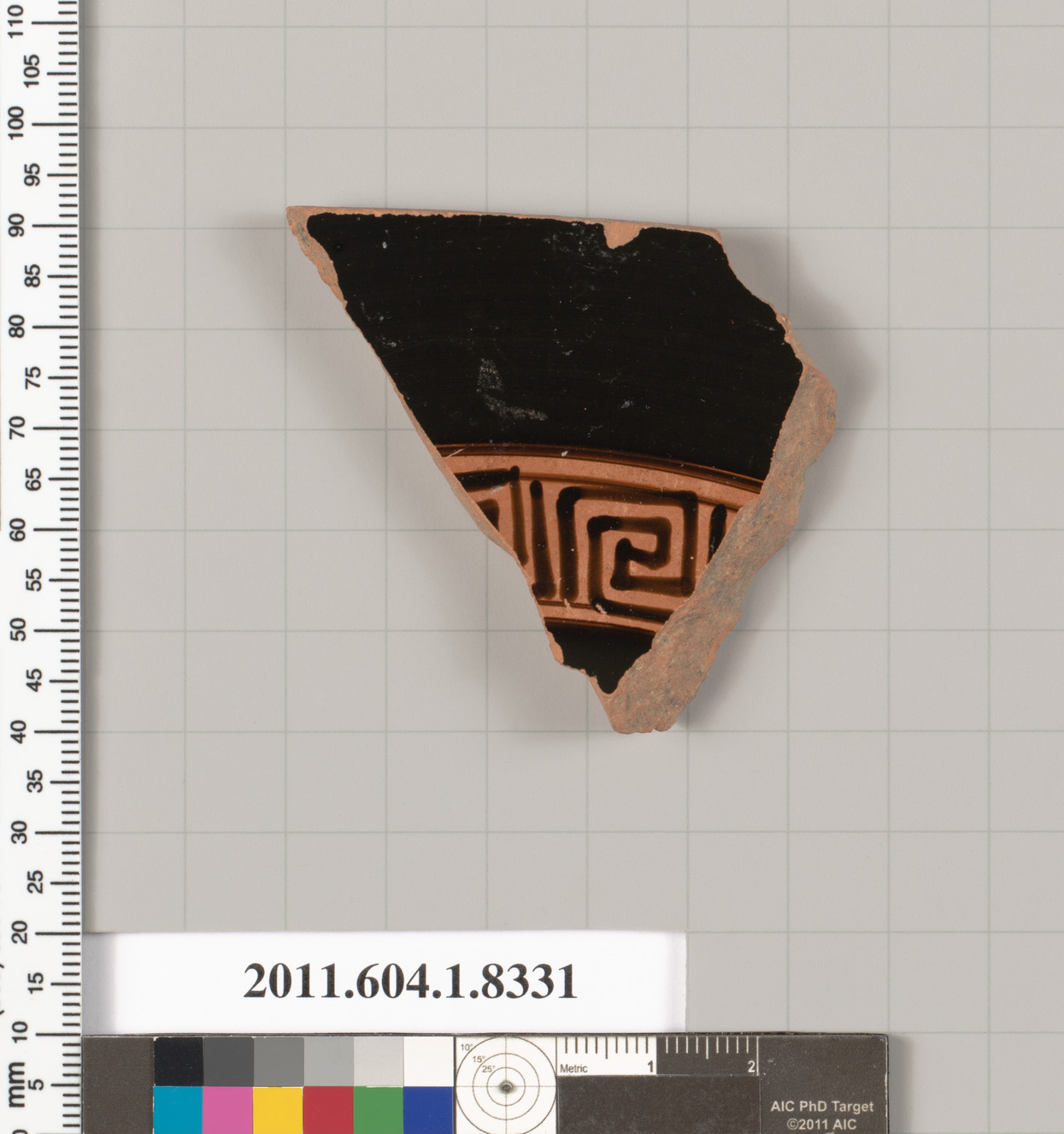 Terracotta fragment of a kylix (drinking cup) | Greek, Attic | Late ...