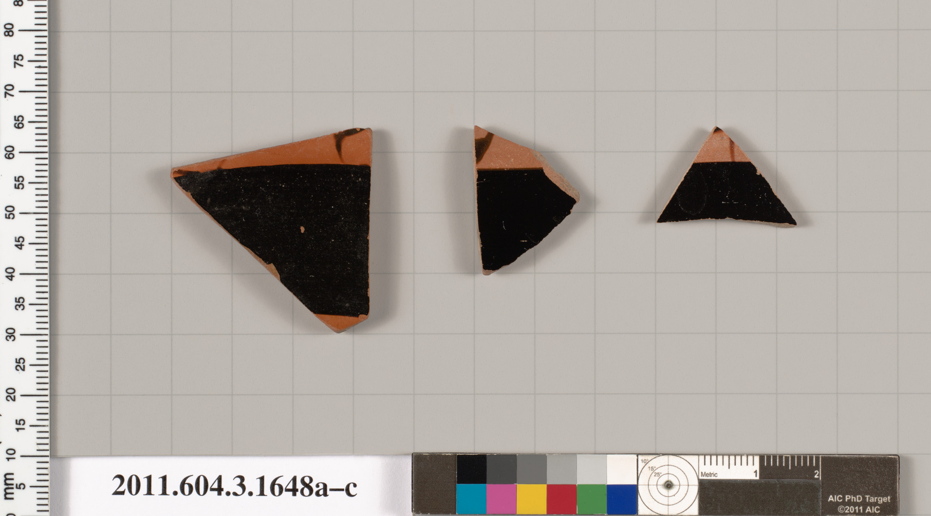 Terracotta fragments of kylikes: Band or lip cups (drinking cups ...