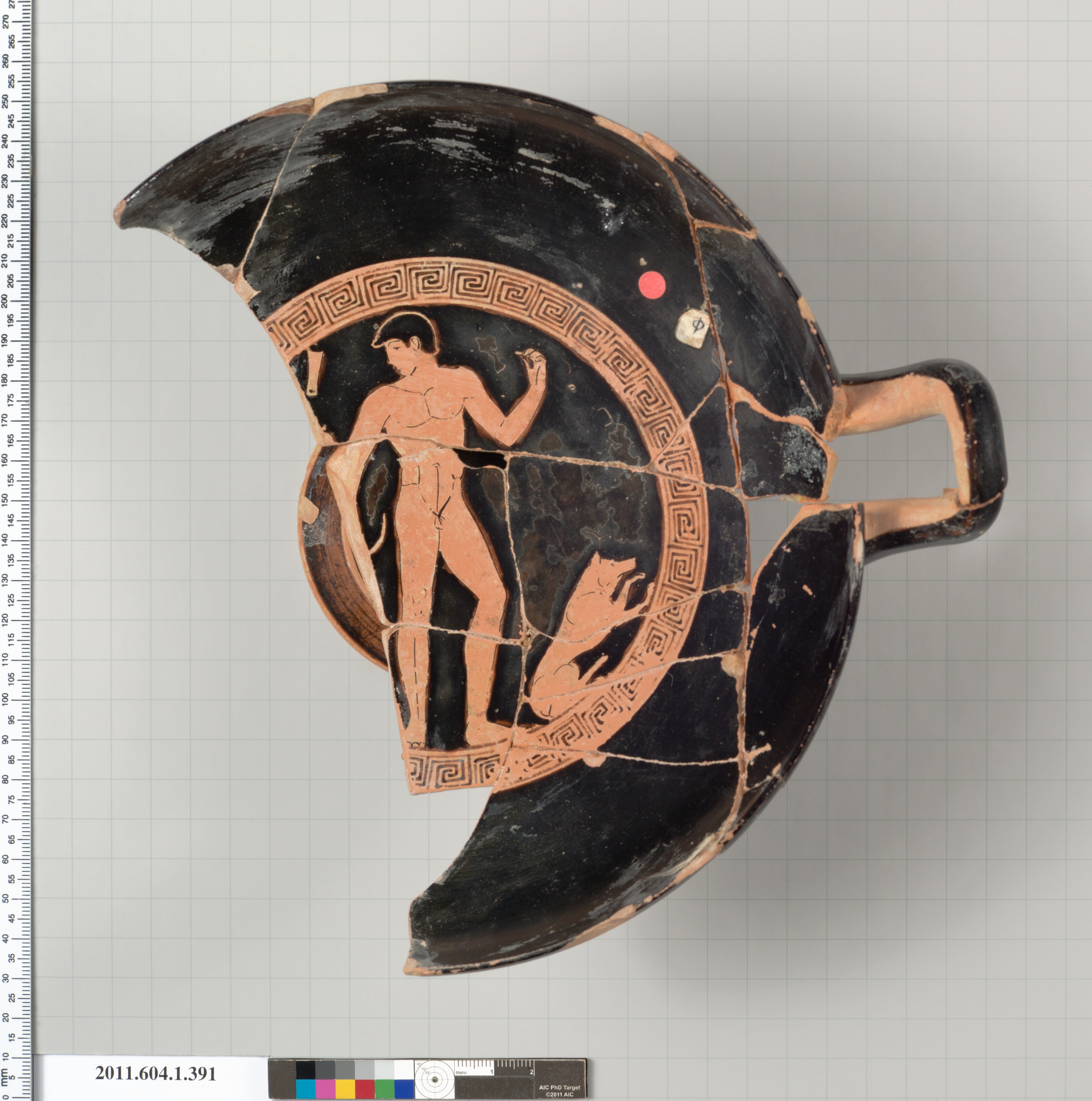 Terracotta kylix (drinking cup)