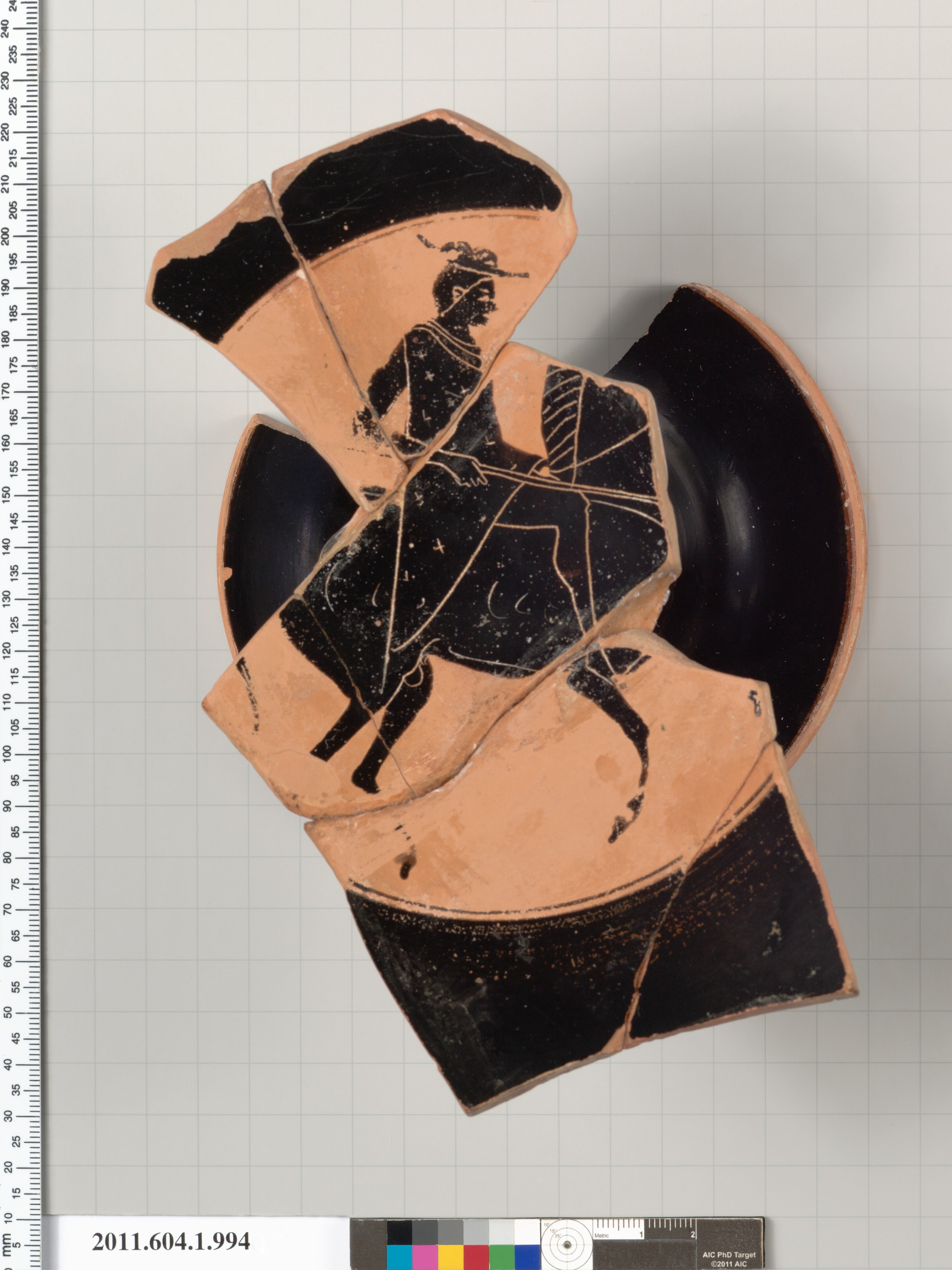 Terracotta kylix (drinking cup)