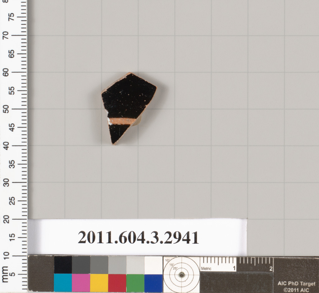 Terracotta fragment of a kylix (drinking cup)