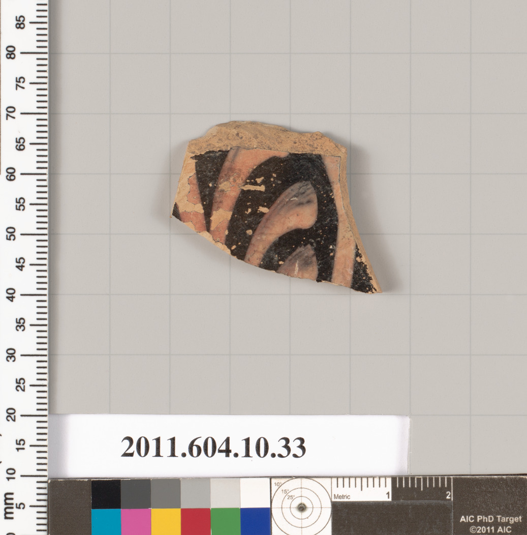 Terracotta fragment of a kylix (drinking cup)