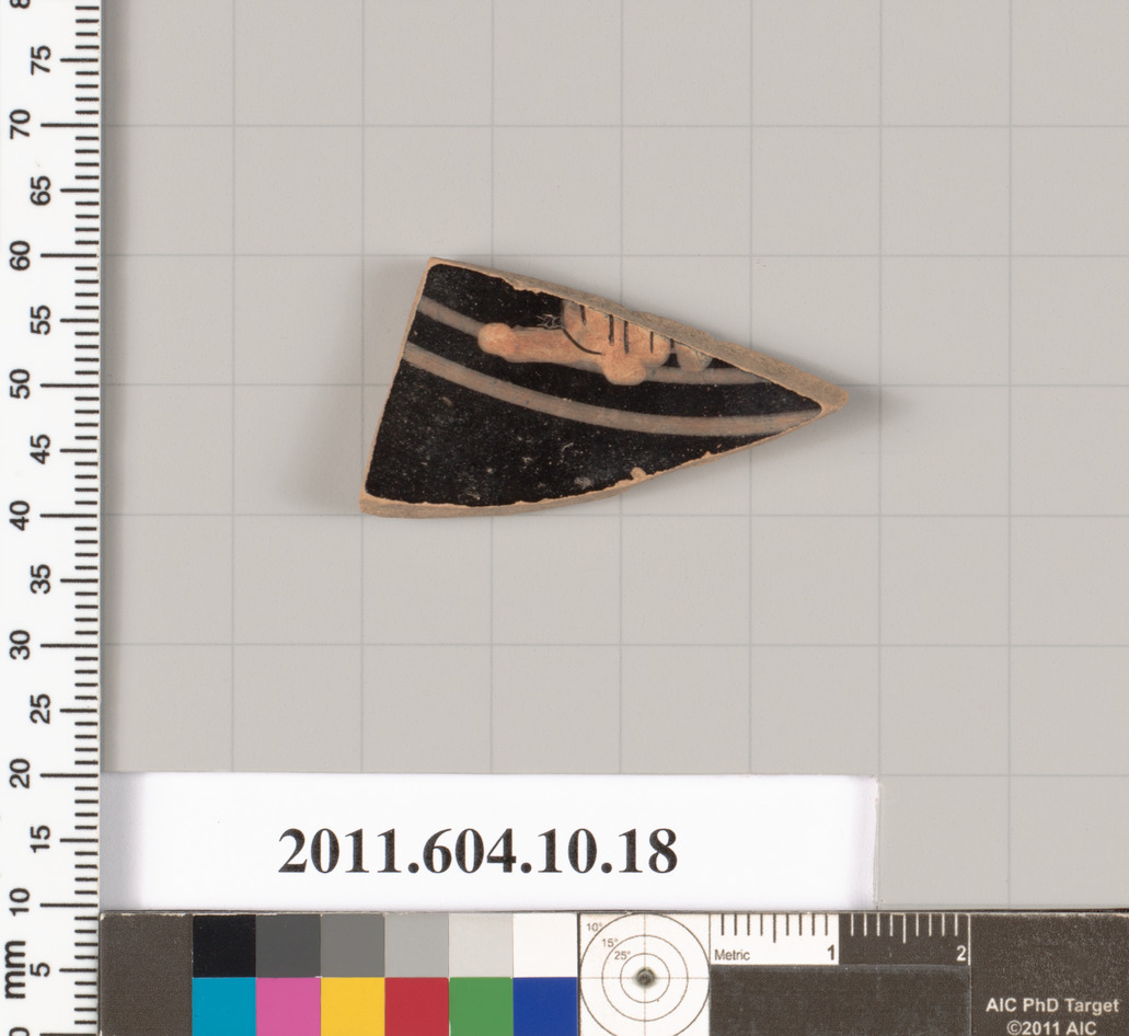 Terracotta fragment of a kylix (drinking cup)
