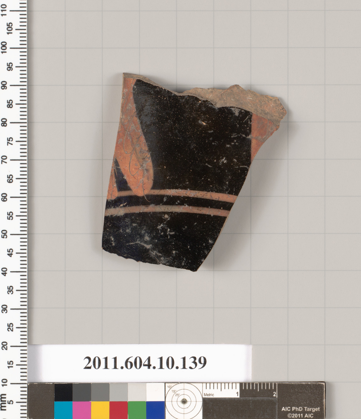 Terracotta fragment of a skyphos (deep drinking cup)