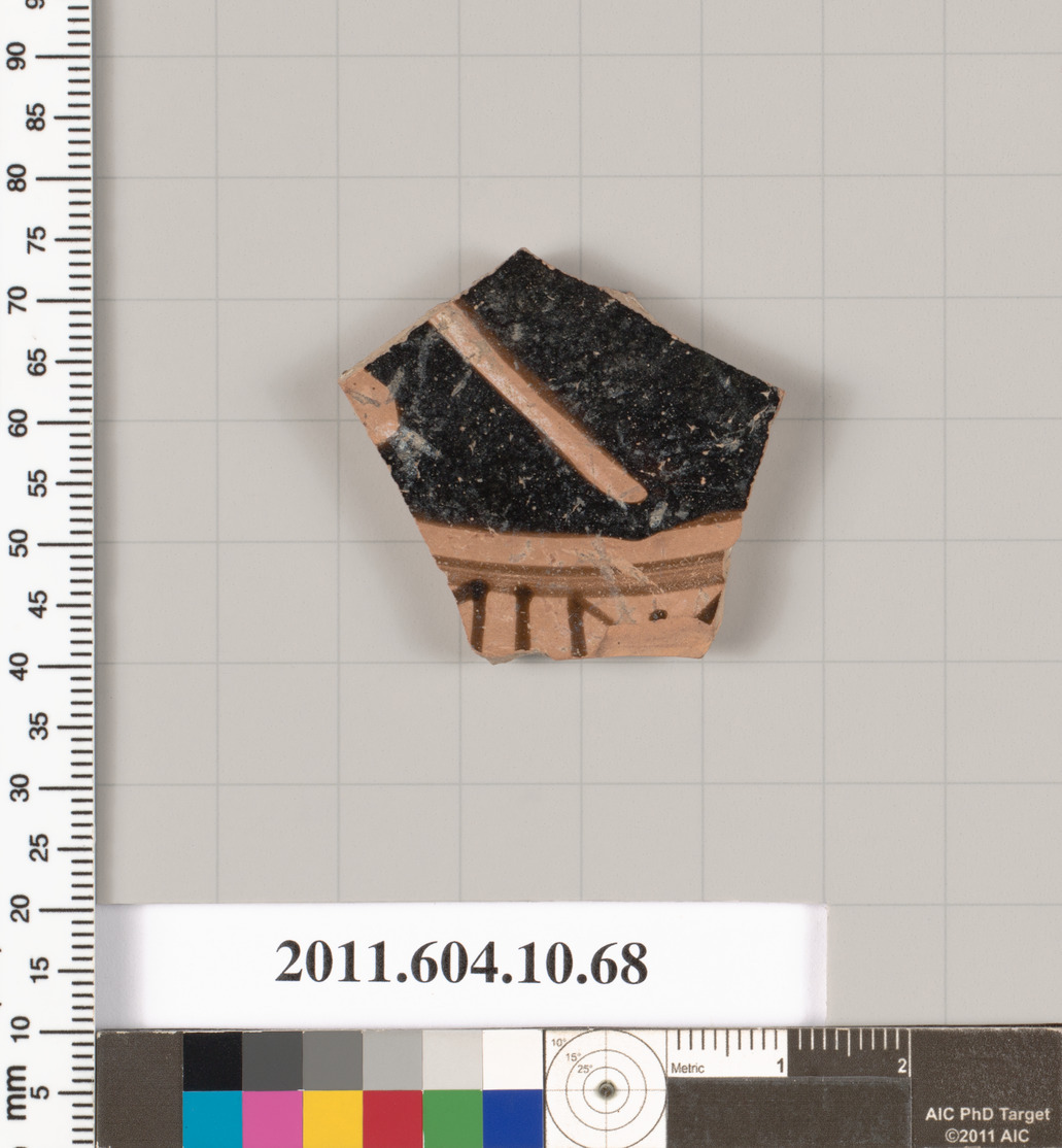 Terracotta fragment of a kylix (drinking cup)