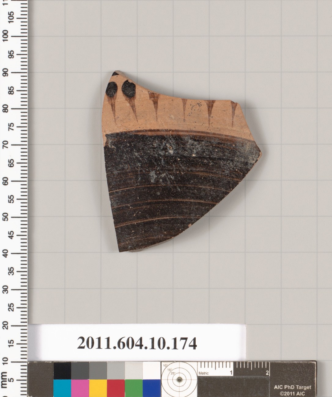 Terracotta fragment of a skyphos (deep drinking cup)