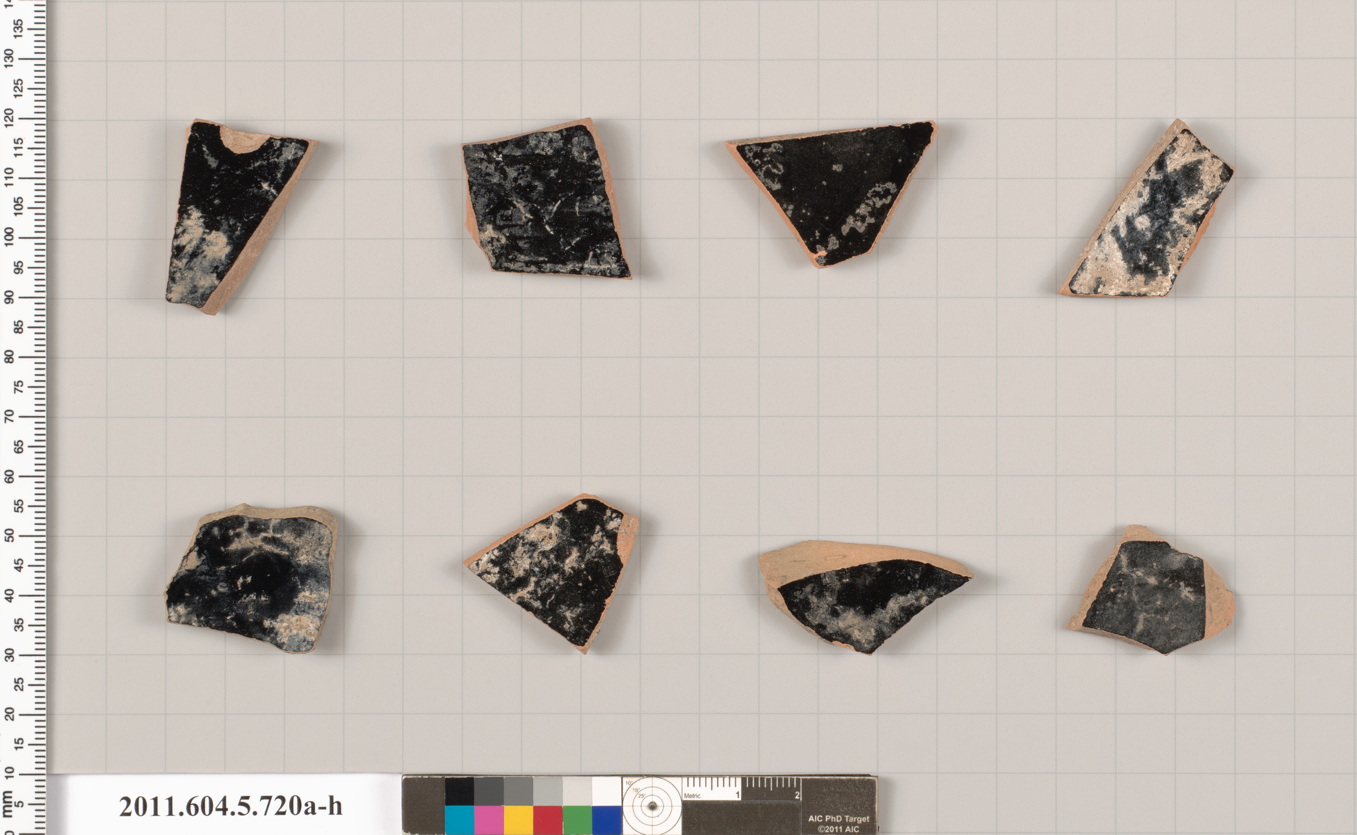 Terracotta fragments of kylikes (drinking cups) | Greek, Attic ...