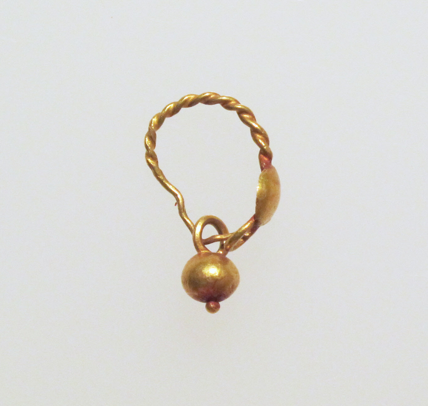 Gold earring with disc and pendant | Roman | Mid Imperial | The ...