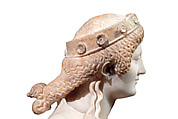 Reconstruction of a marble statue of the goddess Artemis from Pompeii, Variant A, Vinzenz Brinkmann, plaster cast, natural pigments in egg tempera