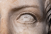 Reconstruction of a marble portrait of the Emperor Gaius Julius Caesar Augustus Germanicus, known as Caligula, Variant B, Vinzenz Brinkmann, Synthetic marble cast, natural pigments in egg tempera