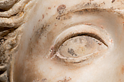 Study 1 of the color scheme of the so-called Treu Head, Vinzenz Brinkmann, Marble stucco on plaster cast after 3D scan, natural pigments in egg tempera