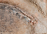 Study 1 of the color scheme of the so-called Treu Head, Vinzenz Brinkmann, Marble stucco on plaster cast after 3D scan, natural pigments in egg tempera