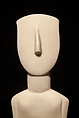 Reconstruction of a marble Cycladic Figure of the Spedos group, Vinzenz Brinkmann, Synthetic marble, natural pigments in egg tempera