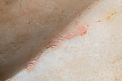 Study 1 of the color scheme of the so-called Treu Head, Vinzenz Brinkmann, Marble stucco on plaster cast after 3D scan, natural pigments in egg tempera