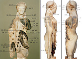 Reconstruction of the so-called Chios Kore from the Athenian Acropolis, Vinzenz Brinkmann, Cast from polymethyl metacrylat, natural pigments in egg tempera
