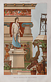 Reconstruction of a marble statue of the goddess Artemis from Pompeii, Variant A, Vinzenz Brinkmann, plaster cast, natural pigments in egg tempera