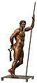 Reconstruction of the bronze statue from the Quirinal in Rome of the so-called Terme Ruler, Vinzenz Brinkmann, Bronze cast