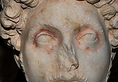 Reconstruction of a marble portrait of the Emperor Gaius Julius Caesar Augustus Germanicus, known as Caligula, Variant B, Vinzenz Brinkmann, Synthetic marble cast, natural pigments in egg tempera